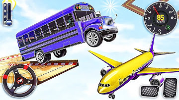 Mega Ramp Bus Driving Game - Impossible Racing Stunt Bus Simulator | Android Gameplay