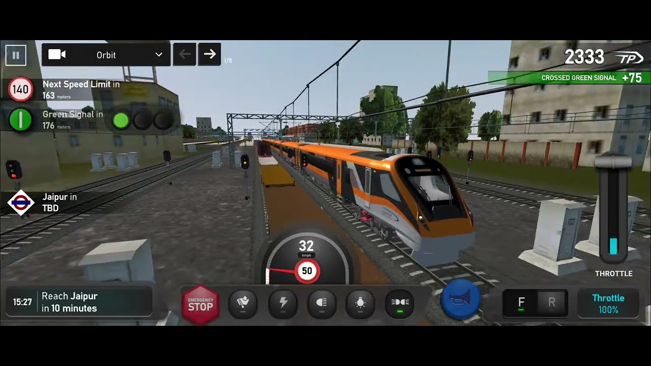 Vande Bharat Express journey from anand to Jaipur #subscribe #train #railway #games #viralvideo 