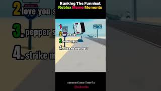 Ranking the funniest roblox meme moments. #roblox #funny #memes #shorts