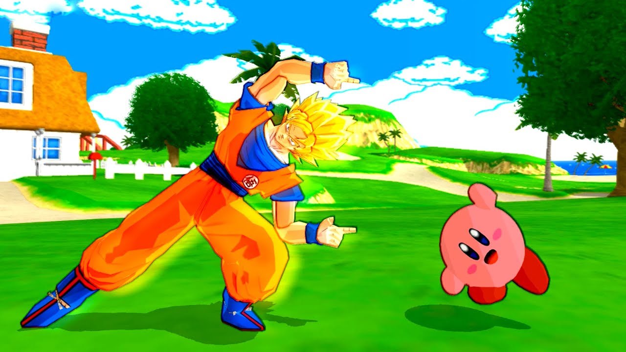 Goku and Kirby FUSION | Gorby vs Super Mario | DBZ Tenkaichi 3 (MOD) -  YouTube