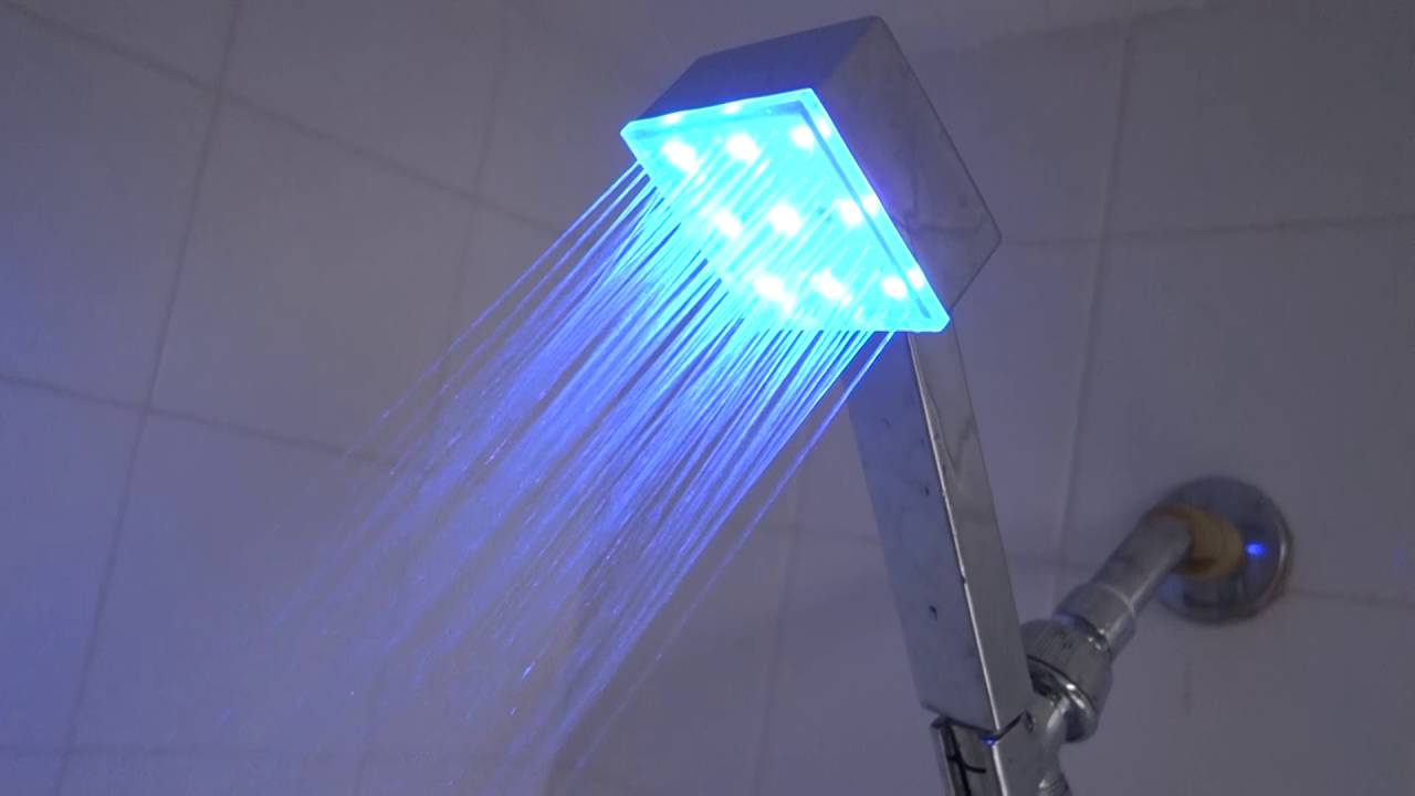 Dream Spa Color LED Temperature Indicator Shower Head REVIEW - YouTube