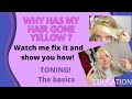 HOW TO FIX AND TONE YELLOW BLEACHED HAIR | watch and learn