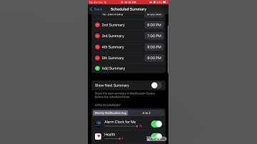 How to add custom scheduled summary notifications for IPhone
