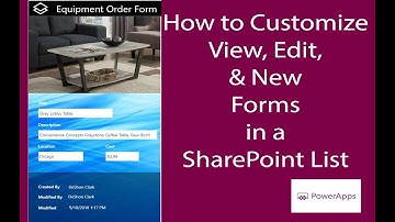 PA: 2 of 5 | Customizing New, Edit, View Forms SP List - PowerApps Tutorial for Beginners