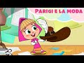 Masha e Orso Musica 💃🍇  PARIGI E LA MODA 🍇💃 La moda in rosa 🎵 Le canzoni di Masha