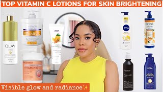 BEST VITAMIN C LOTIONS FOR YOUTHFUL GLOW AND RADIANT SKIN.Nivea q10,Dr Teals,Advanced clinicals -