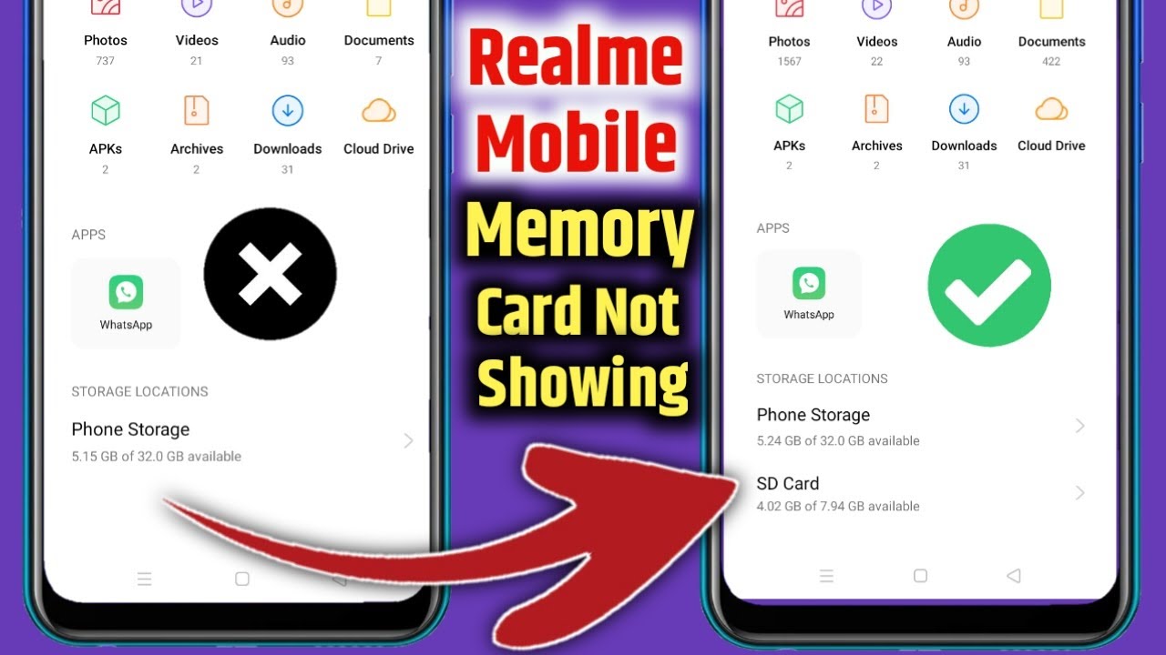Download How to fix realme mobile sd card not showing |sd card error doesn't support |memory card not working