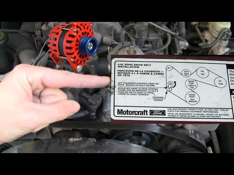 Ford Ranger 4.0 Alternator Replacement (step by step)