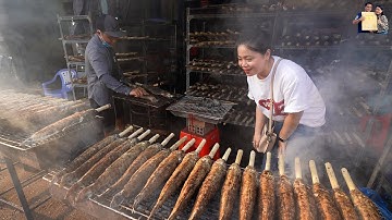 Hơn 300 tấn Cá lóc ngày Vía Thần Tài ở phố Cá lóc nướng Tân Kỳ Tân Quý