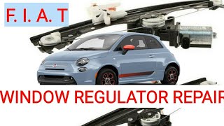 HOW TO FIX A WINDOW REGULATOR IN A FIAT.