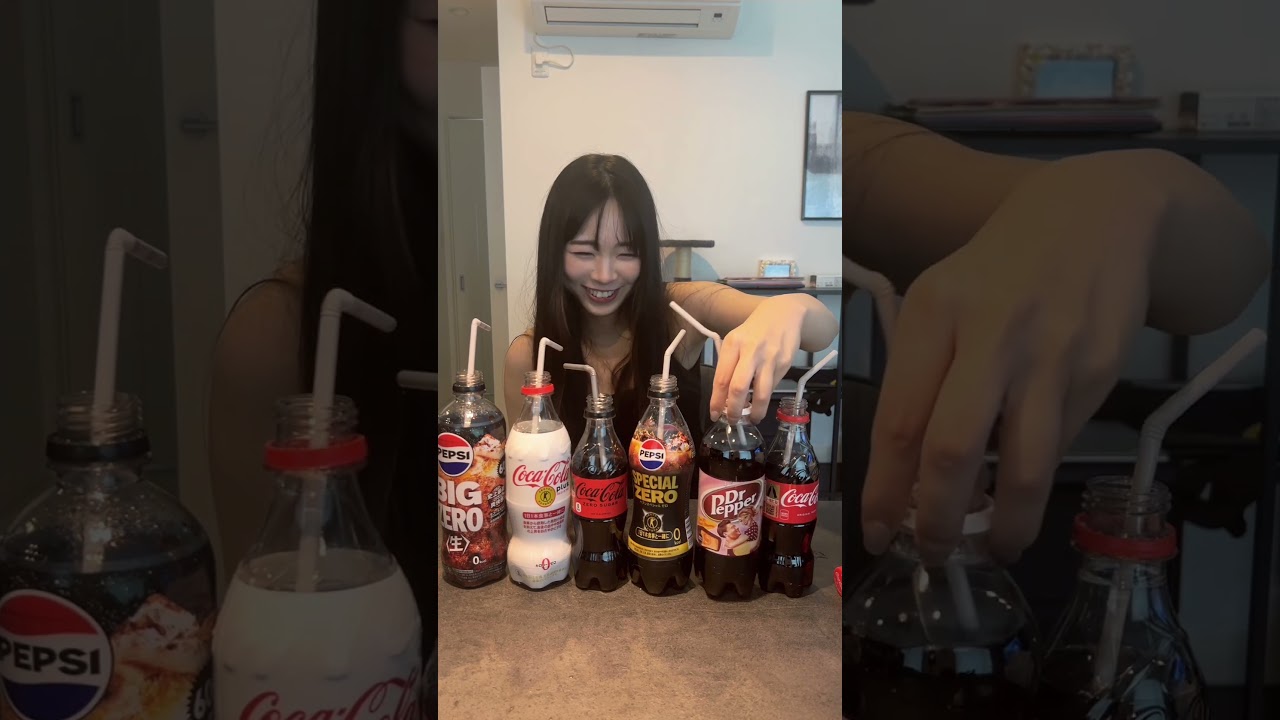 ずっとやりたかった利きコーラ🥤 #なおみか #shorts