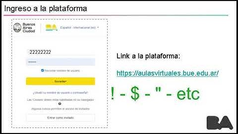 Tutorial Moodle: Ingreso por primera vez a la plataforma