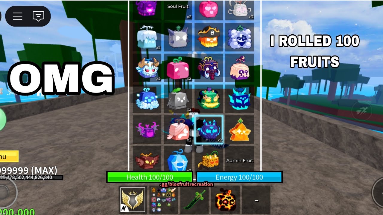 I ROLLED 100+ FRUITS IN FAKE BLOX FRUIT| ROBLOX BLOX FRUIT - YouTube
