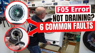 Fix Hotpoint & Indesit Washing Machine F05  or F11 Error (Not Draining) - Easy DIY Guide