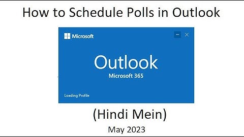 Video 7 - How to use Scheduling Poll in Microsoft Outlook 365 to get a consensus  #microsoftoutlook