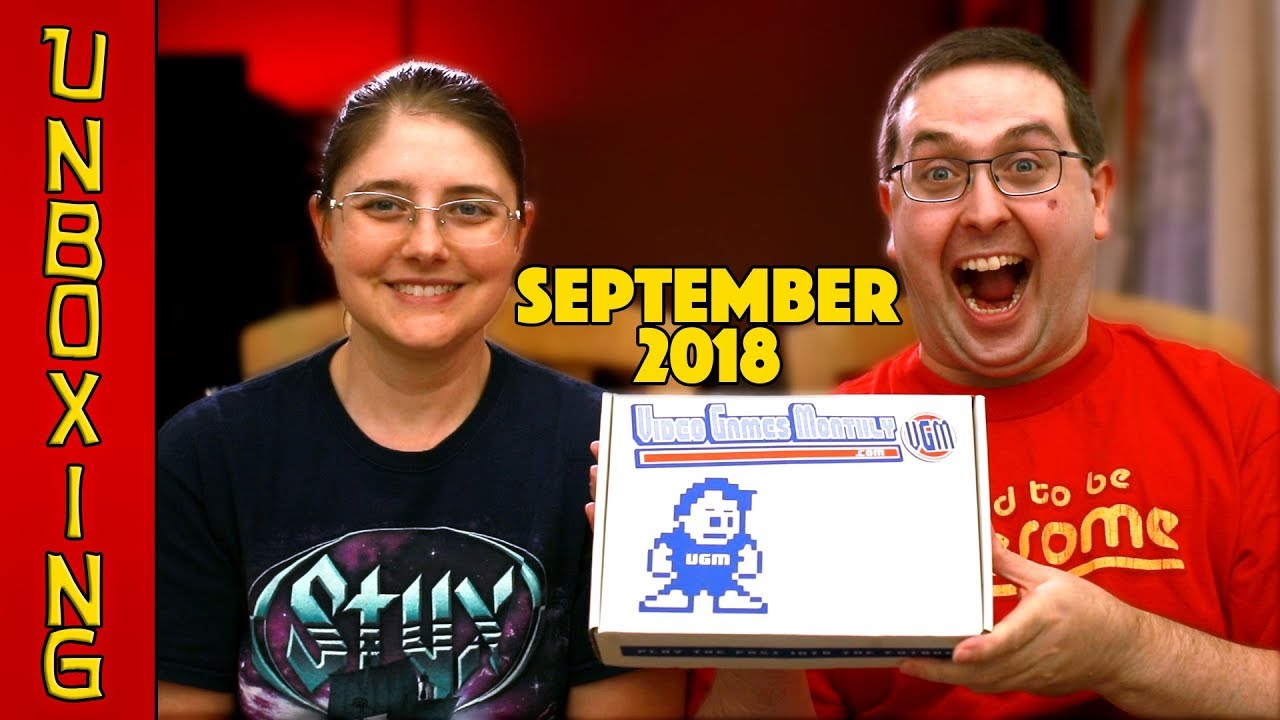 UNBOXING! Video Games Monthly September 2018 (10 Games) - Retro Video Game Subscription Box