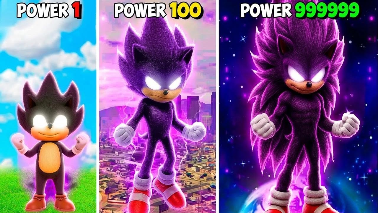 Upgrading DARK SONIC in GTA 5! (Sonic Movie Mod)