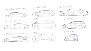 Car Design Tutorial: Vehicle Segments - Timelapse