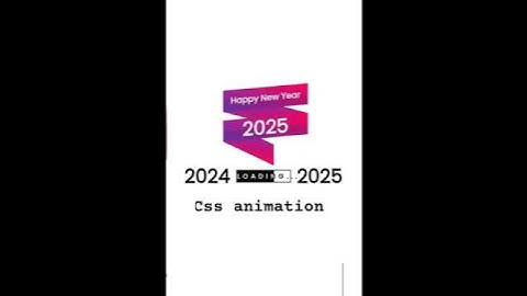 Happy New Year Animation Effect using HTML CSS #javascript #python #coding #webapplications