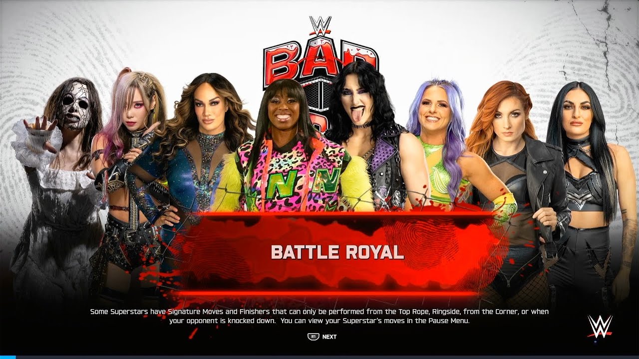 WWE 2K25 Gameplay - WOMENS BATTLE ROYAL - BAD BLOOD