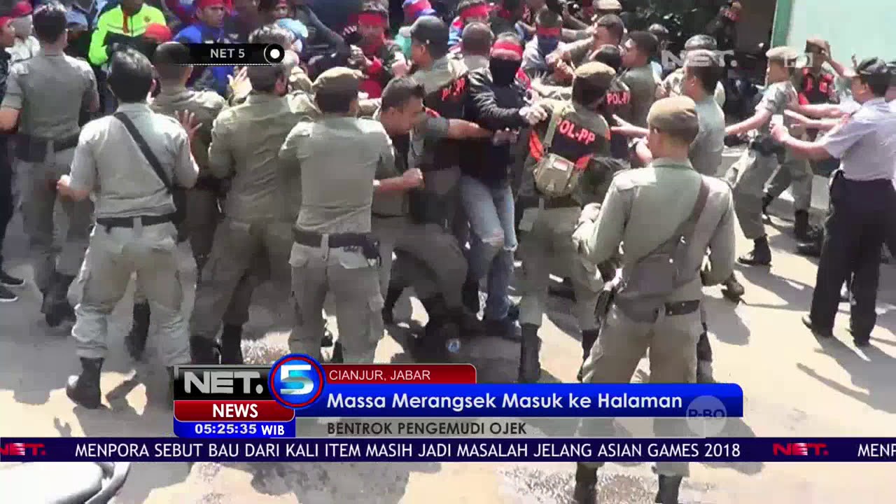 Bentrok Ojek Online Dengan Satpol PP-NET5