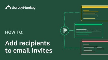 Adding recipients to email invitations with SurveyMonkey