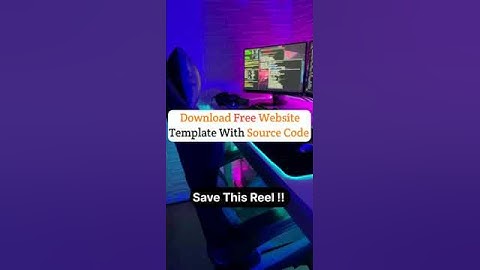 Download Free Website Template with Source Code | #shorts #computer
