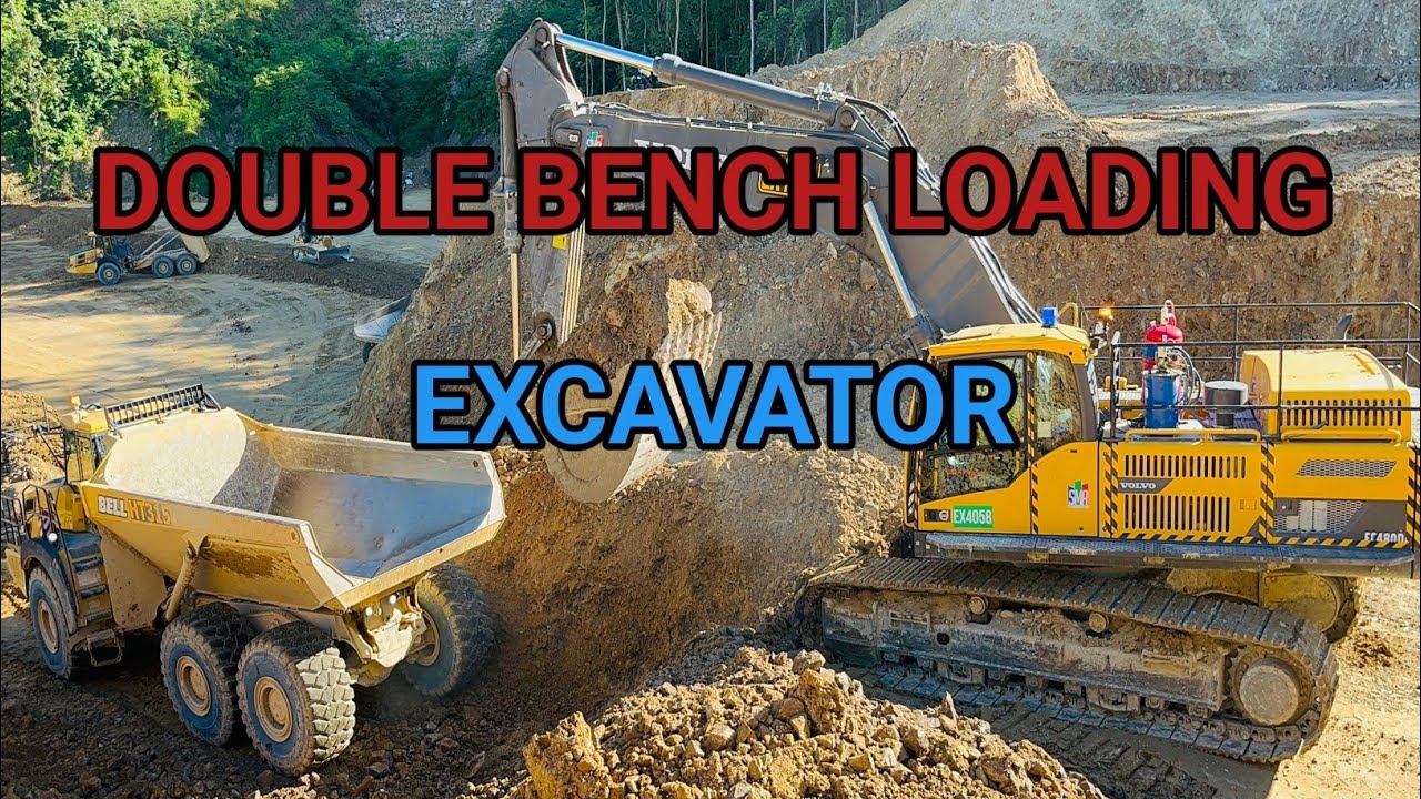 DOUBLE BENCH LOADING - EXCAVATOR - YouTube