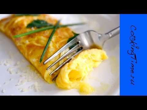 Французский омлет с сыром - легкий рецепт - как приготовить вкусный завтрак