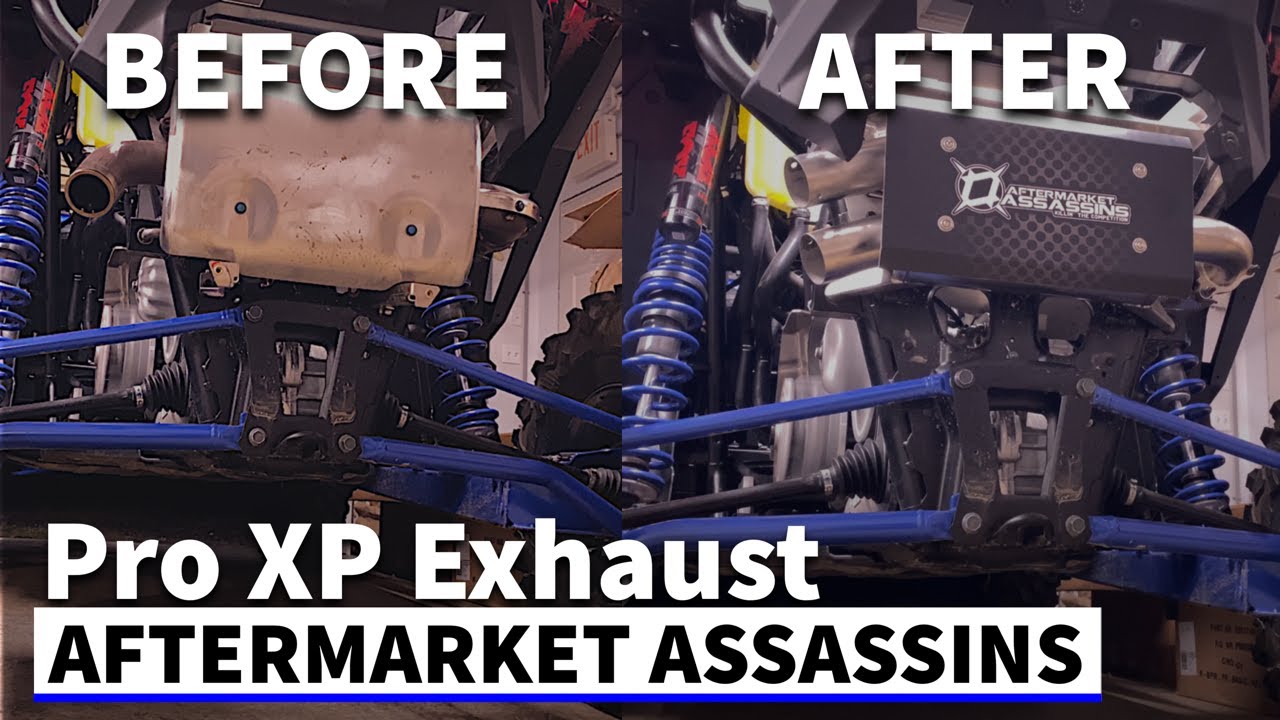 Polaris Pro XP Aftermarket Assassins Exhaust Before & After YouTube