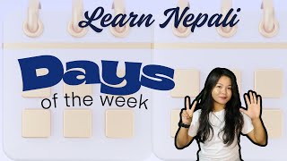 Days of the Week in Nepali - Learn Nepali Vocabulary Easily