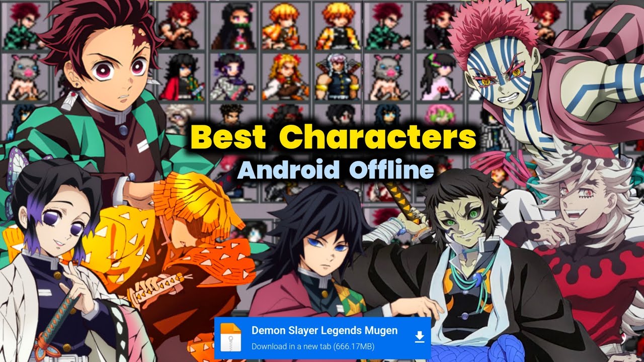 DEMON SLAYER LEGENDS MUGEN ANDROID — ЛУЧШИЕ ПЕРСОНАЖИ ИГРЫ ОФФЛАЙН 2025