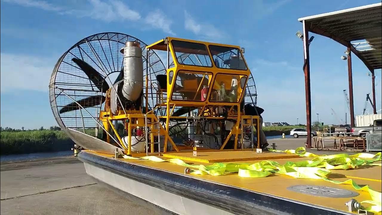 Twin T53 turbine powered air boat YouTube