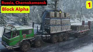 RUSSIAN FEDERATION, CHERNOKAMENSK - Block Alpha (1) - SnowRunner Play Through Part 700