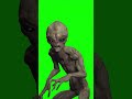 Green Screen Alien, screaming, crying template  #chromakey  #green screen effects #animation
