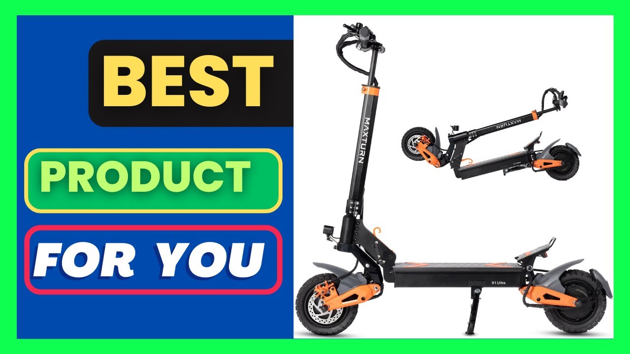 Maxturn X1 Ultra Electric Scooter, 2600W Peak Dual Motor 48V