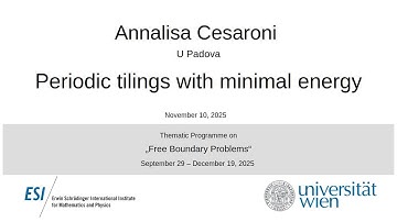 Annalisa Cesaroni - Periodic tilings with minimal energy