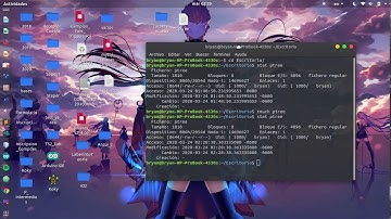 Comando touch  en GNU/Linux