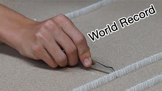 Guinness World Record - Most mini dominoes toppled by Sinners Domino Entertainment 7,390,981 views 9 years ago 2 minutes, 2 seconds