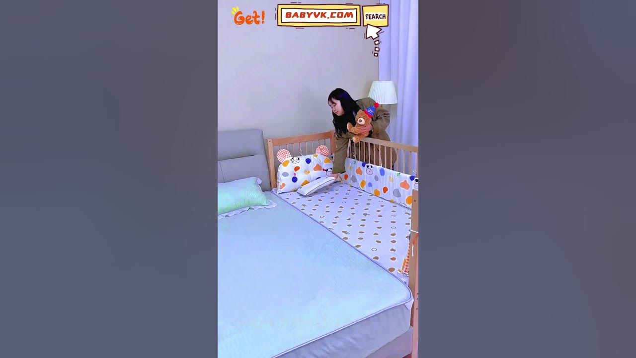 Worried the Bed Is Too Small for Co-Sleeping? Try the Baby Co-Sleeping Splicing Bed! #baby