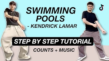 Kendrick Lamar - Swimming Pools Dance *STEP BY STEP TUTORIAL* (Beginner Friendly) dc @xeexinxakk‬