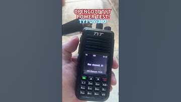 #shorts #hamradio #opengd77 TESTING POWER OF NEWLY FLASHED OPENGD77 TYT380