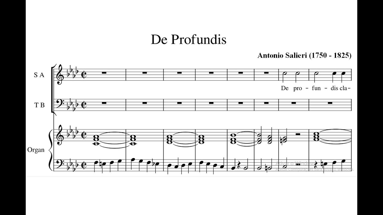 Salieri Antonio 1750 1825 De Profundis Clamavi Psalmus Cxxix Youtube