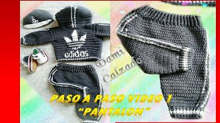 ❤️🍼🌈Pantalón ADIDAS crochet BEBE todas las - YouTube