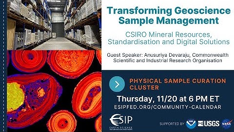 Transforming Geoscience Sample Management - CSIRO
