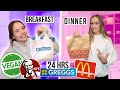 ONLY EATING VEGAN FAST FOOD FOR 24HRS!!