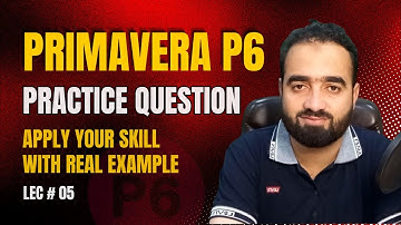 primavera p6 tutorial | Primavera P6 Practice Question | OBS And EPS  By Mudassir Afraz
