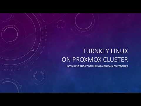 Create an Active Directory Domain Controller in minutes using Turnkey Linux and ProxMox