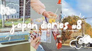 japan diaries #8 🇯🇵 → kawaguchiko day trip, cloudy mt fuji, first time on a shinkansen!