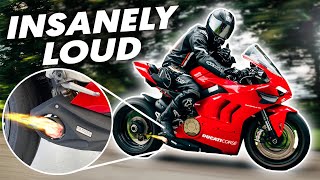 BEST SOUNDING 2021 Ducati V4 Exhaust? CS Racing Slip-On!